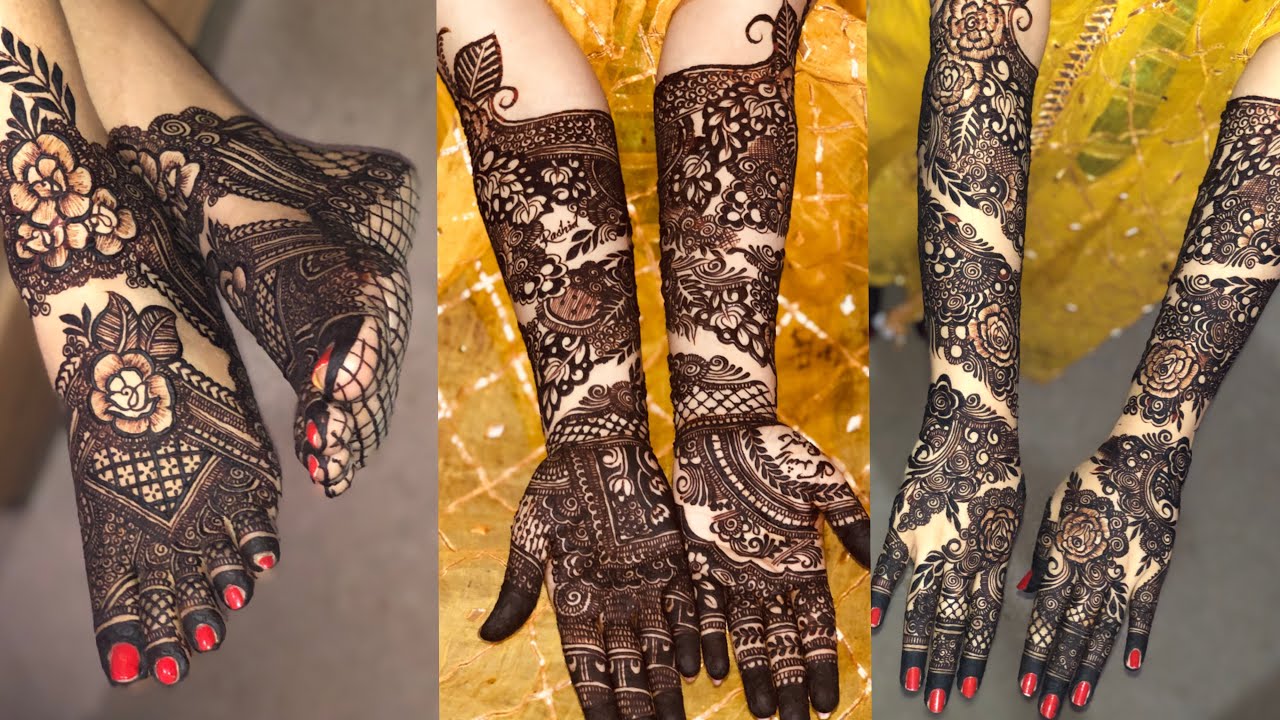 Bridal Mehndi (Half Arms, Hands, Feet)  service - CQ Beauty Salon