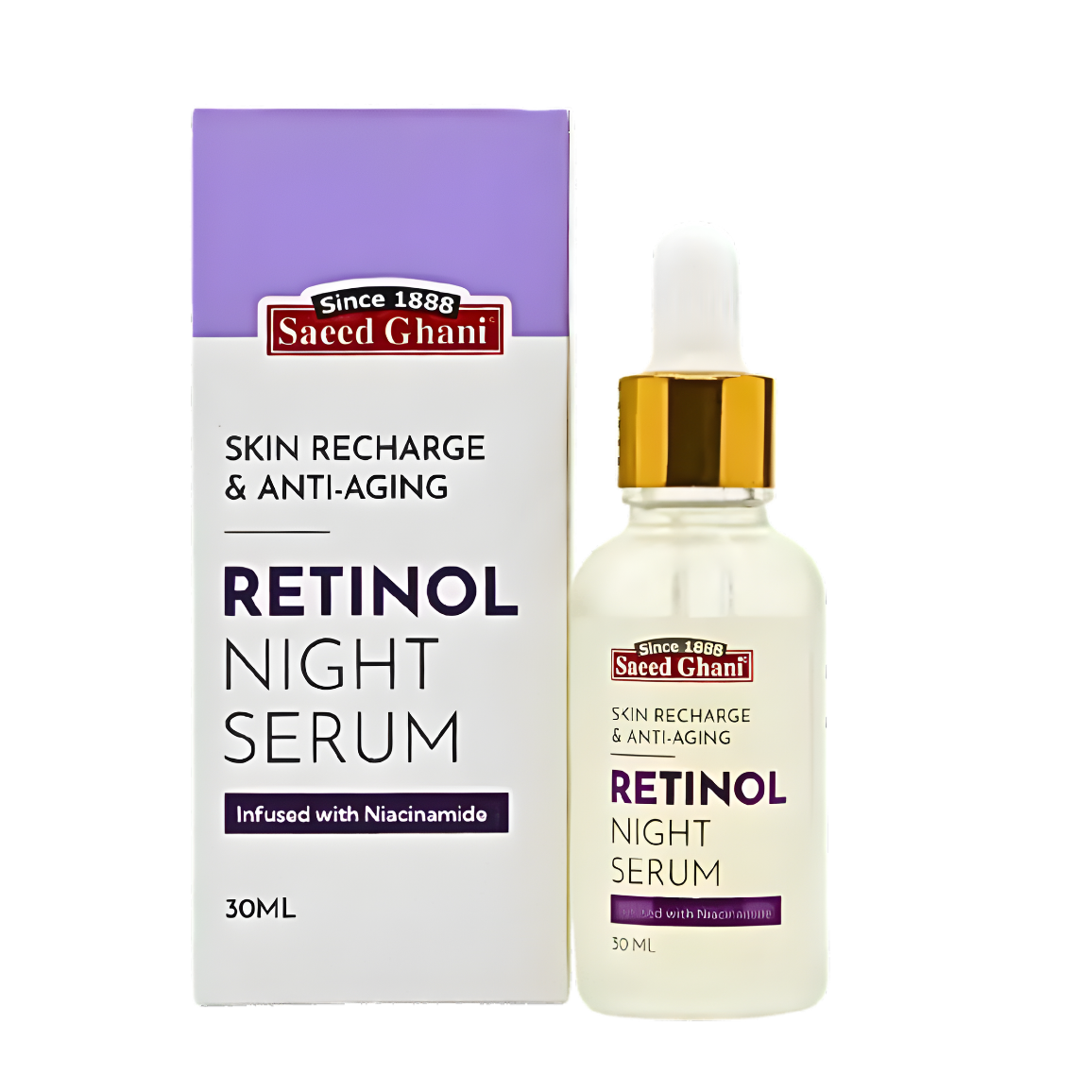 Retinol Skin Recharge & Anti-Aging Night Serum - Saeed Ghani