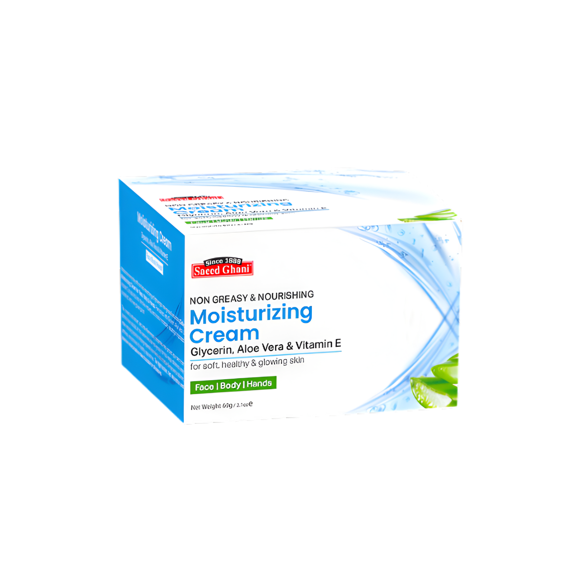 Moisturizing Cream with Glycerin Aloe Vera & Vitamin E - Saeed Ghani