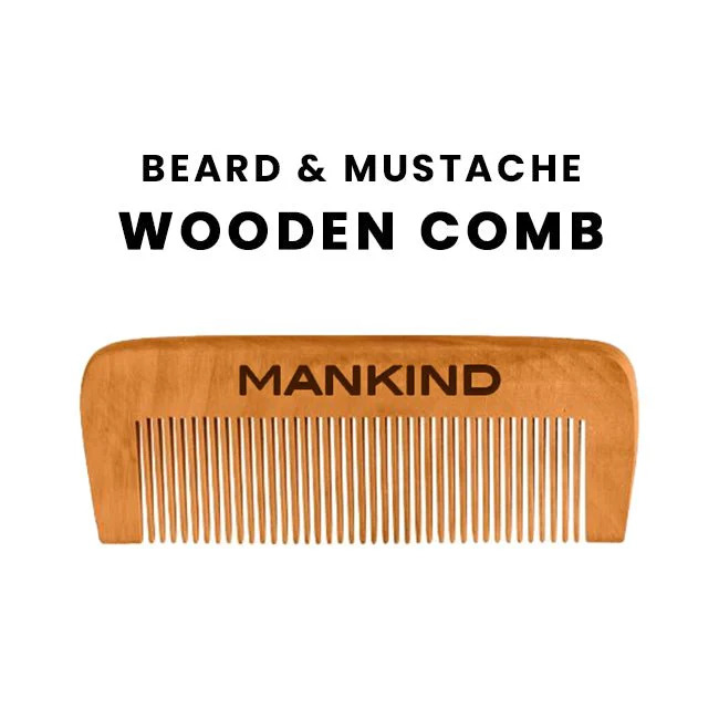  Beard & Mustache Wooden Comb – Chiltan Pure