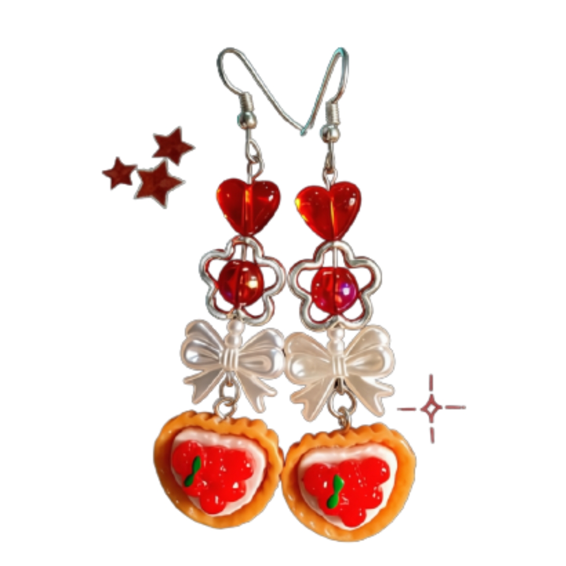Strawberry Pie Earrings - Jellydrop Studio