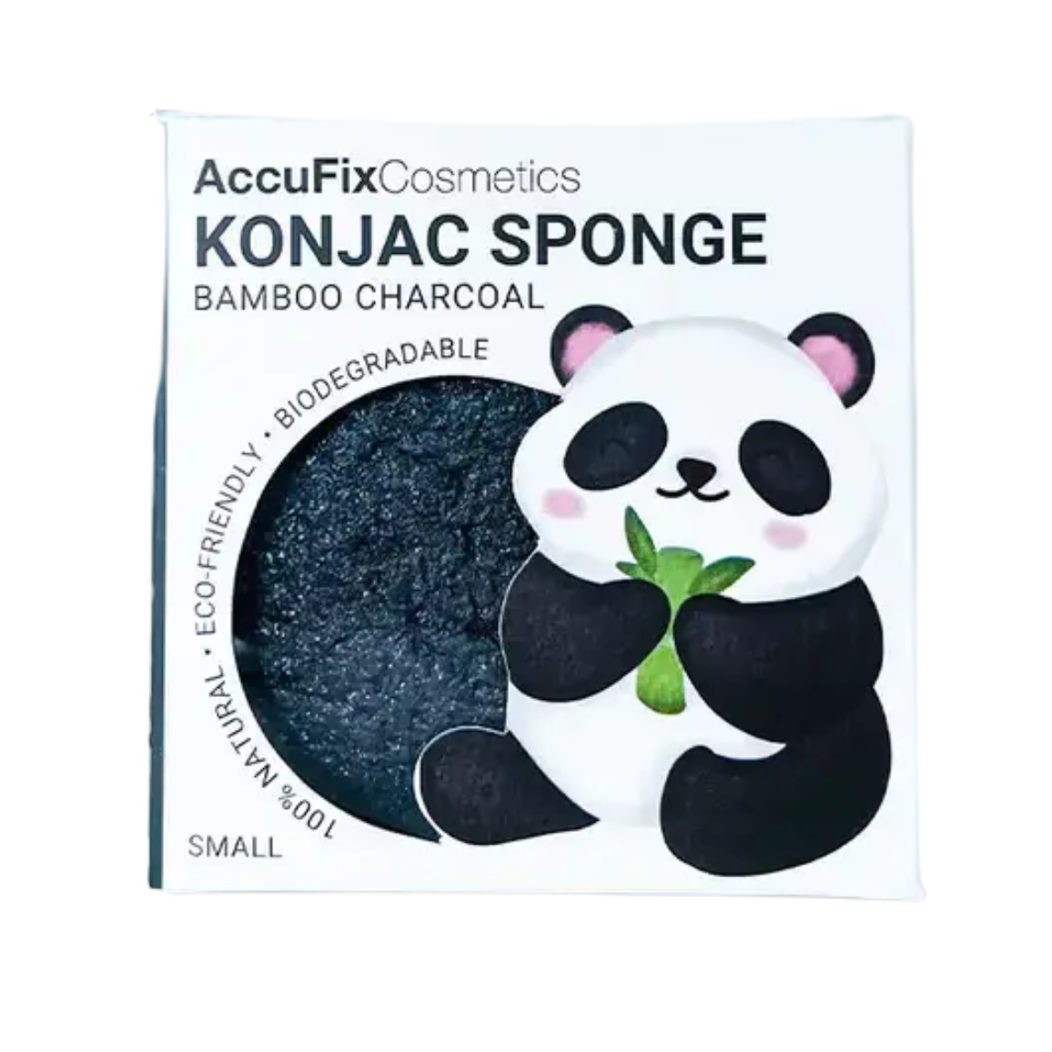 Bamboo Charcoal Konjac Sponge - Accufix Cosmetics