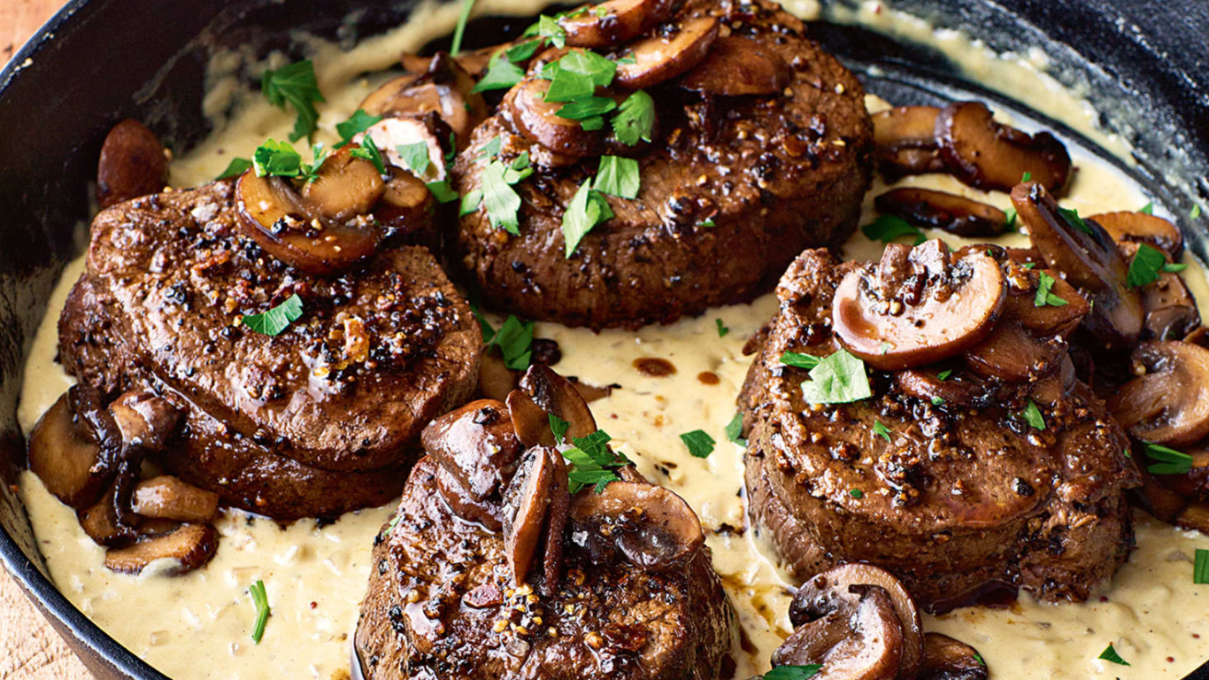 Wild Mushroom Steak - Nematoon