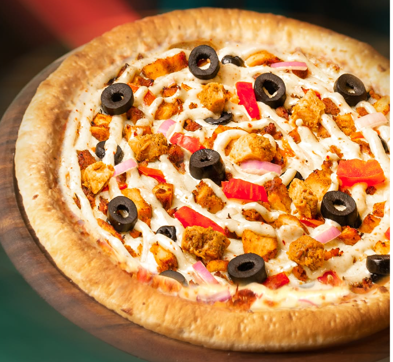 Crown Crust Mughlai pizza - Nematoon