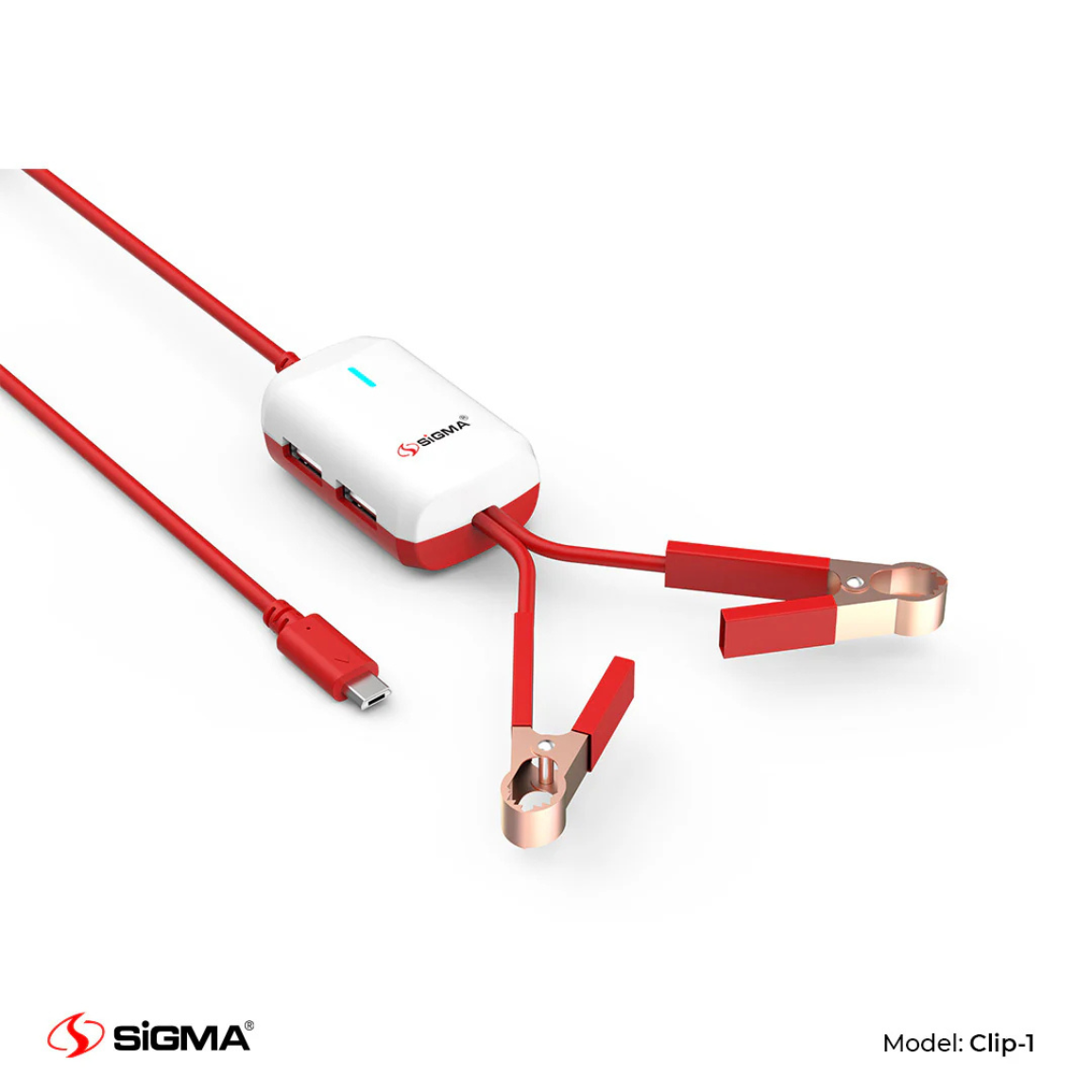 Sigma Clip Charger with 2DC Clamps Clip-1 (Micro) - Sigma Life Style