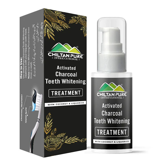 Activated Charcoal Teeth Whitening Treatment - Chiltan Pure