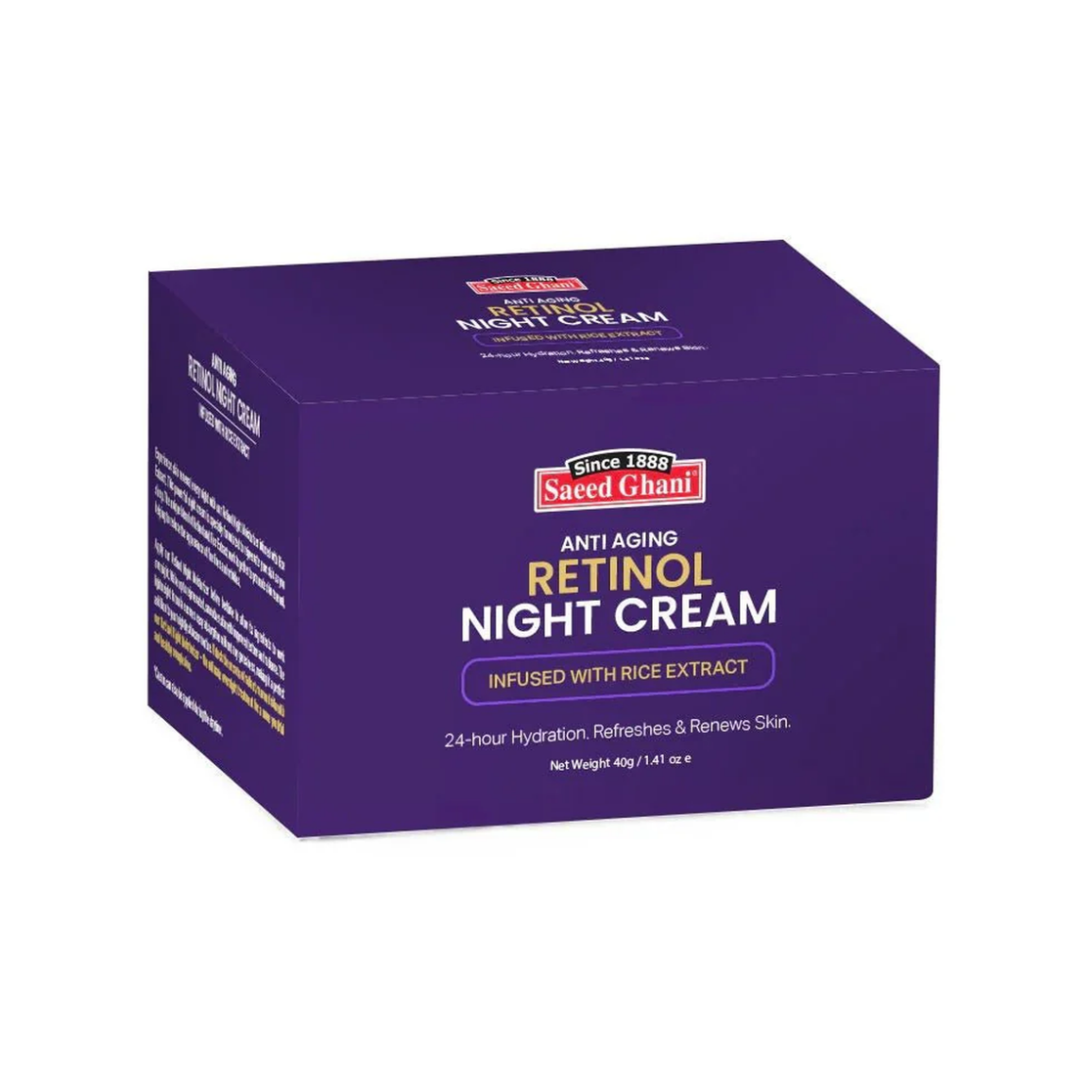 Retinol Anti Aging Cream 40gm - Saeed Ghani