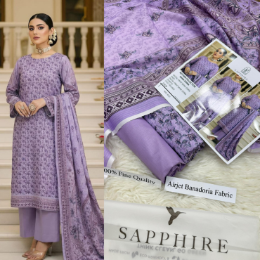 Sapphire Premium Doria Digital Print Volume - Abeera's Brand