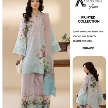 ADAN LIBAAS 3PC Summer Eid Collection - Abeera's Brand