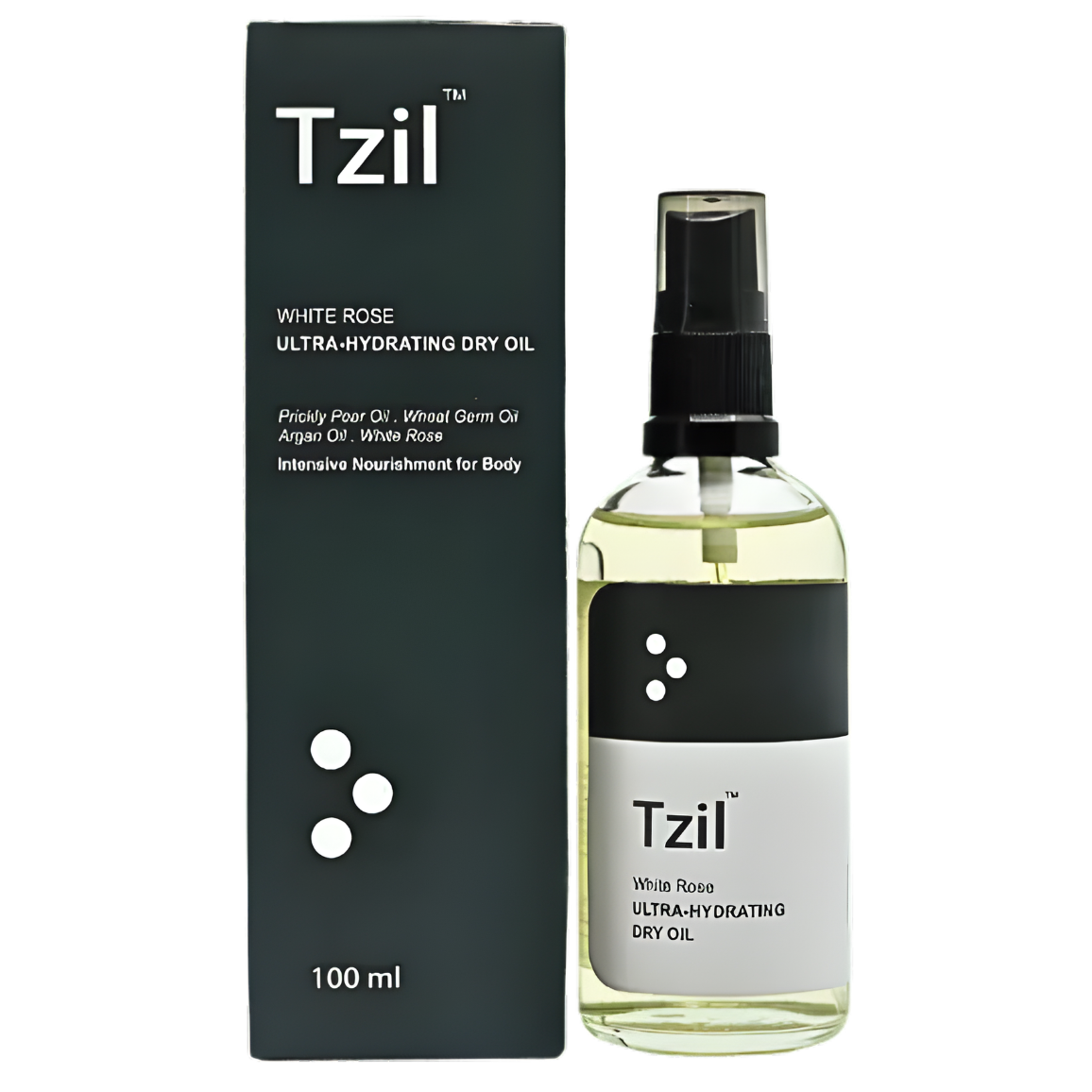 Tzil White Rose Ultra Hydrating Dry Oil - Crystolite Pharmaceuticals 